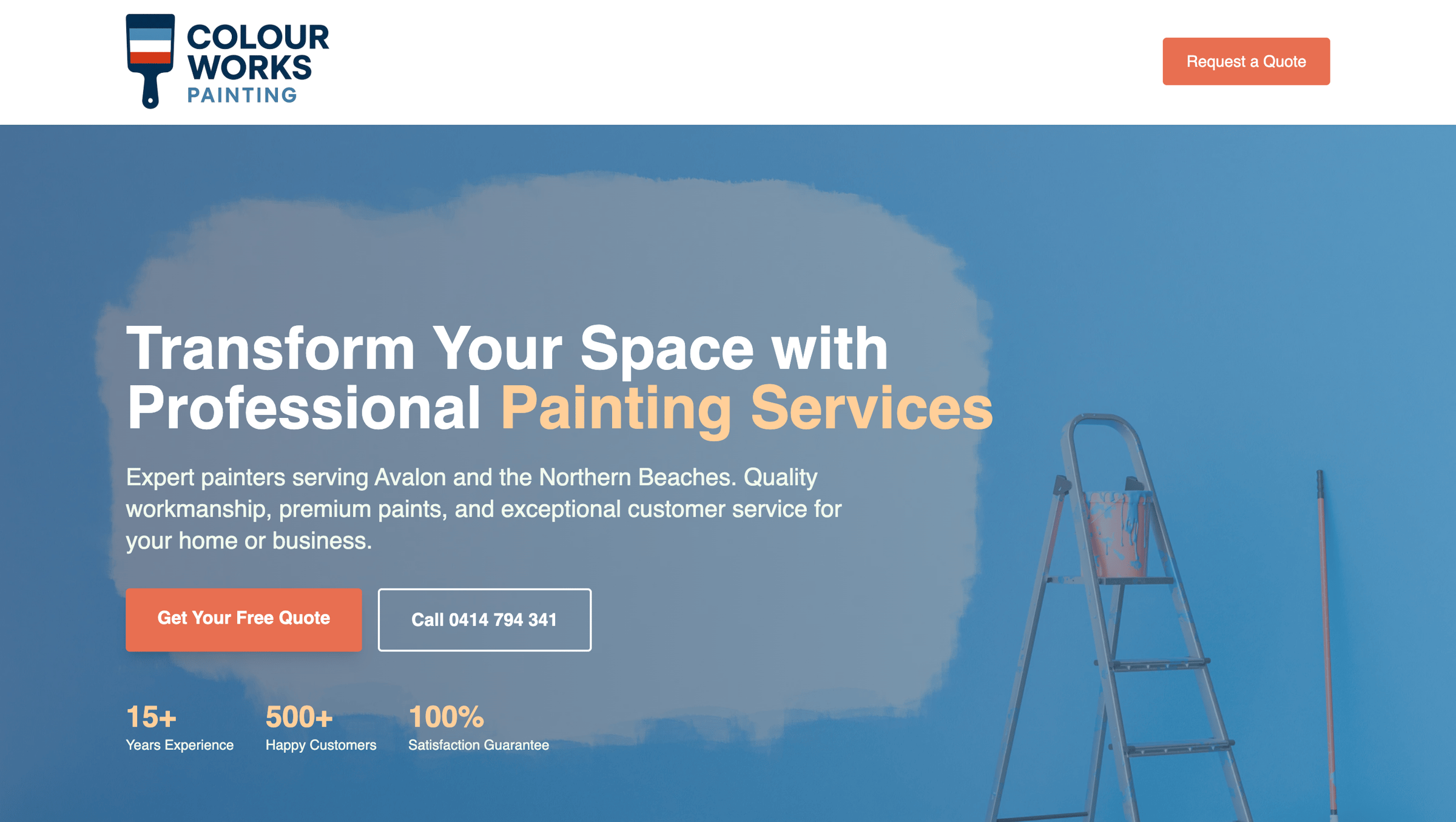 Painters Website Screenshot
