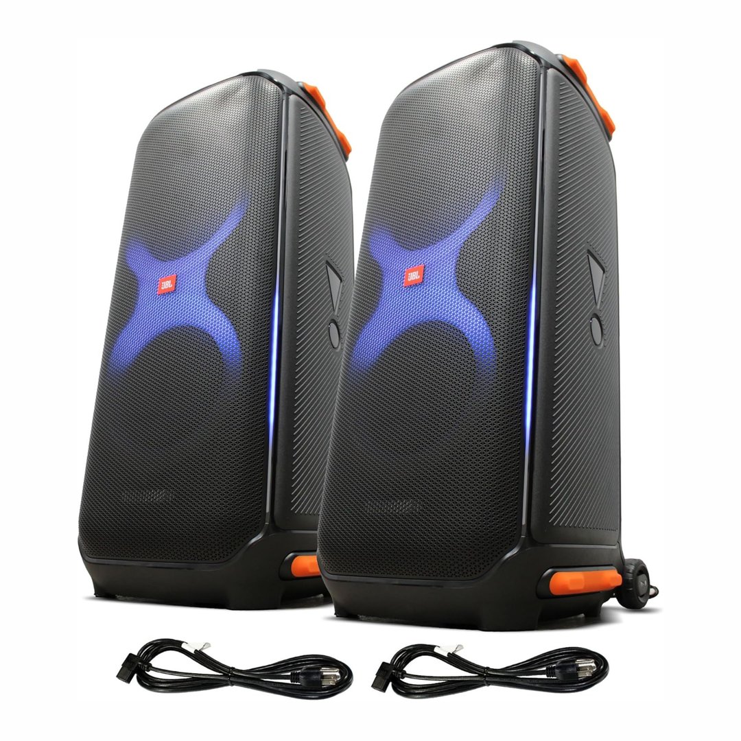 Two JBL 710 speakers