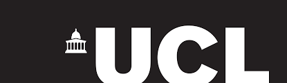 UCL logo with a white dome icon on a black background; "UCL" is written in large white letters.