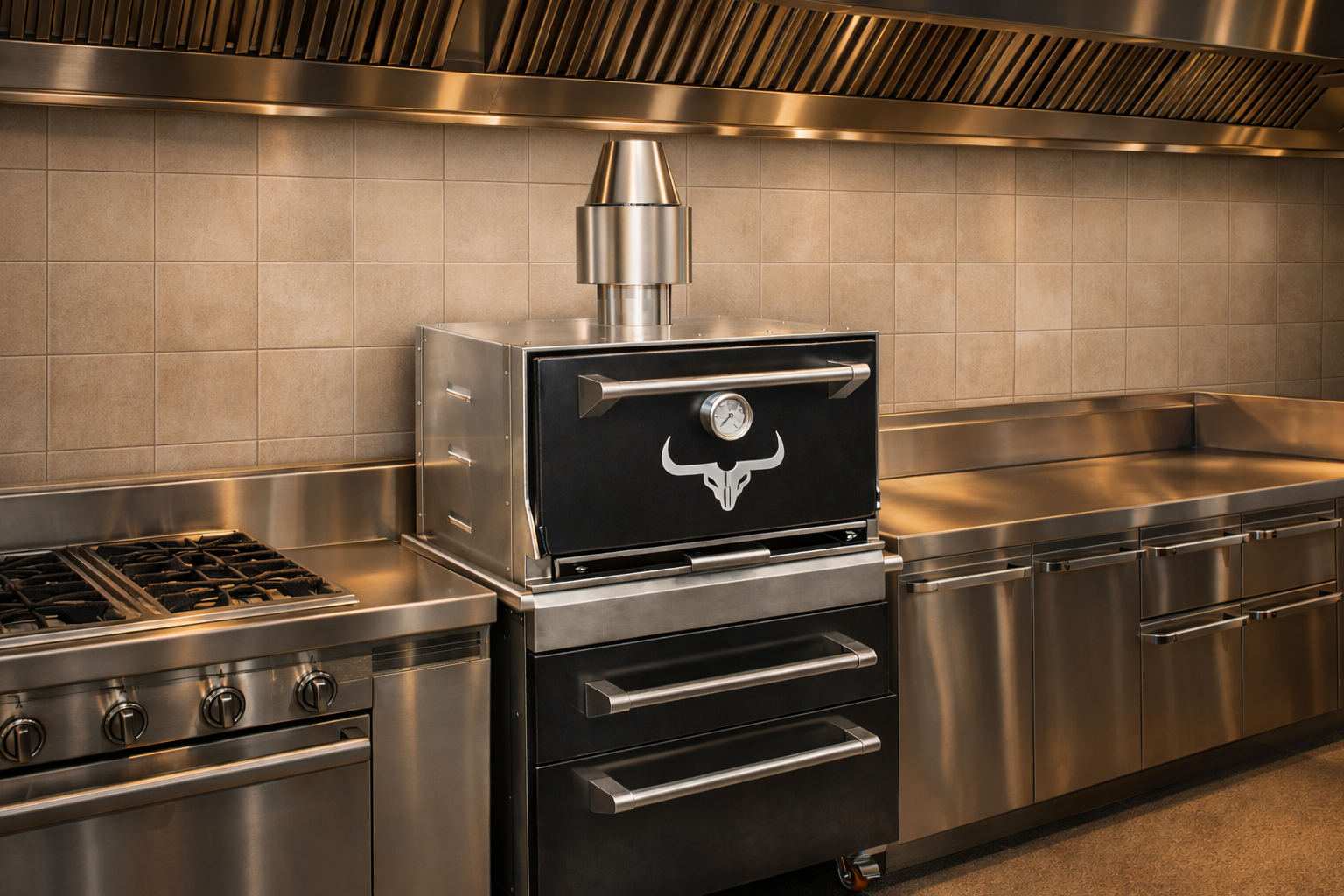 Horno de Brasa Profesional M130 Malevo Grills - Equipos Cocina Carbón Restaurantes México