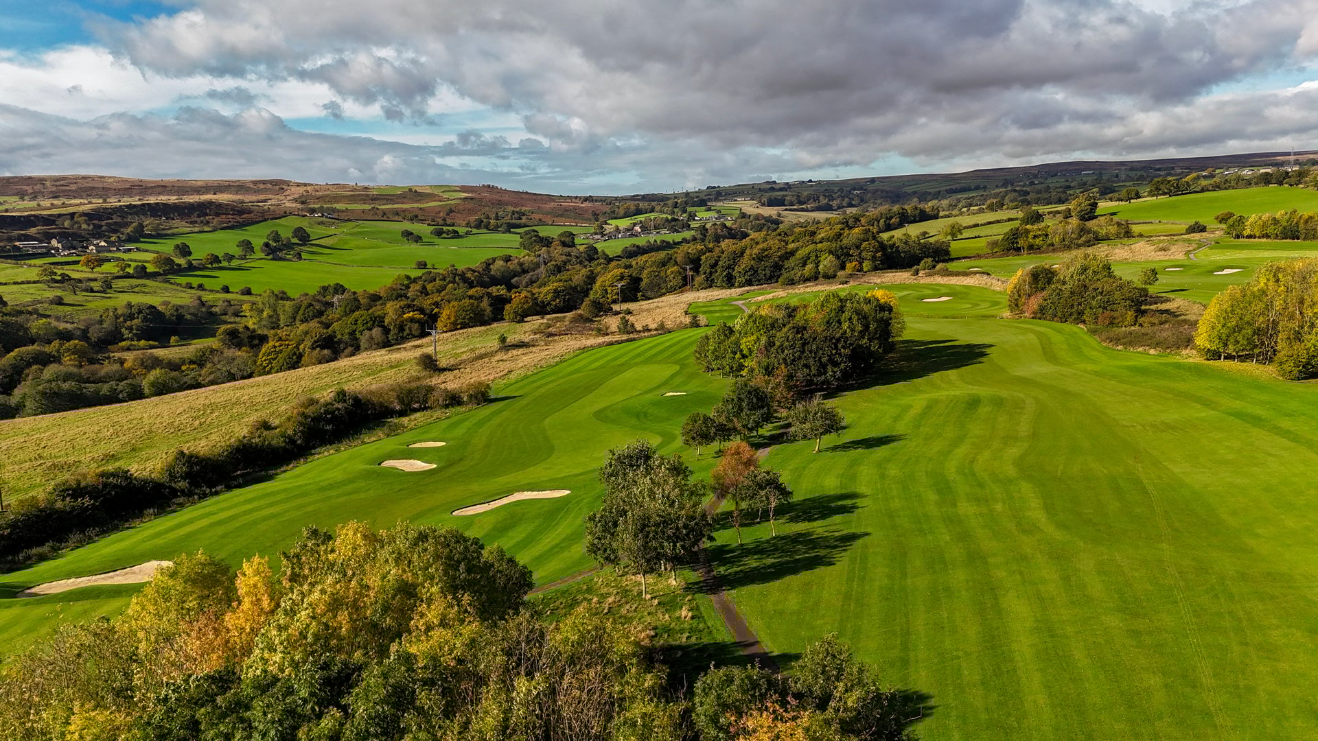 Championship golf course at Hollins Hall with beautiful Yorkshire countryside views