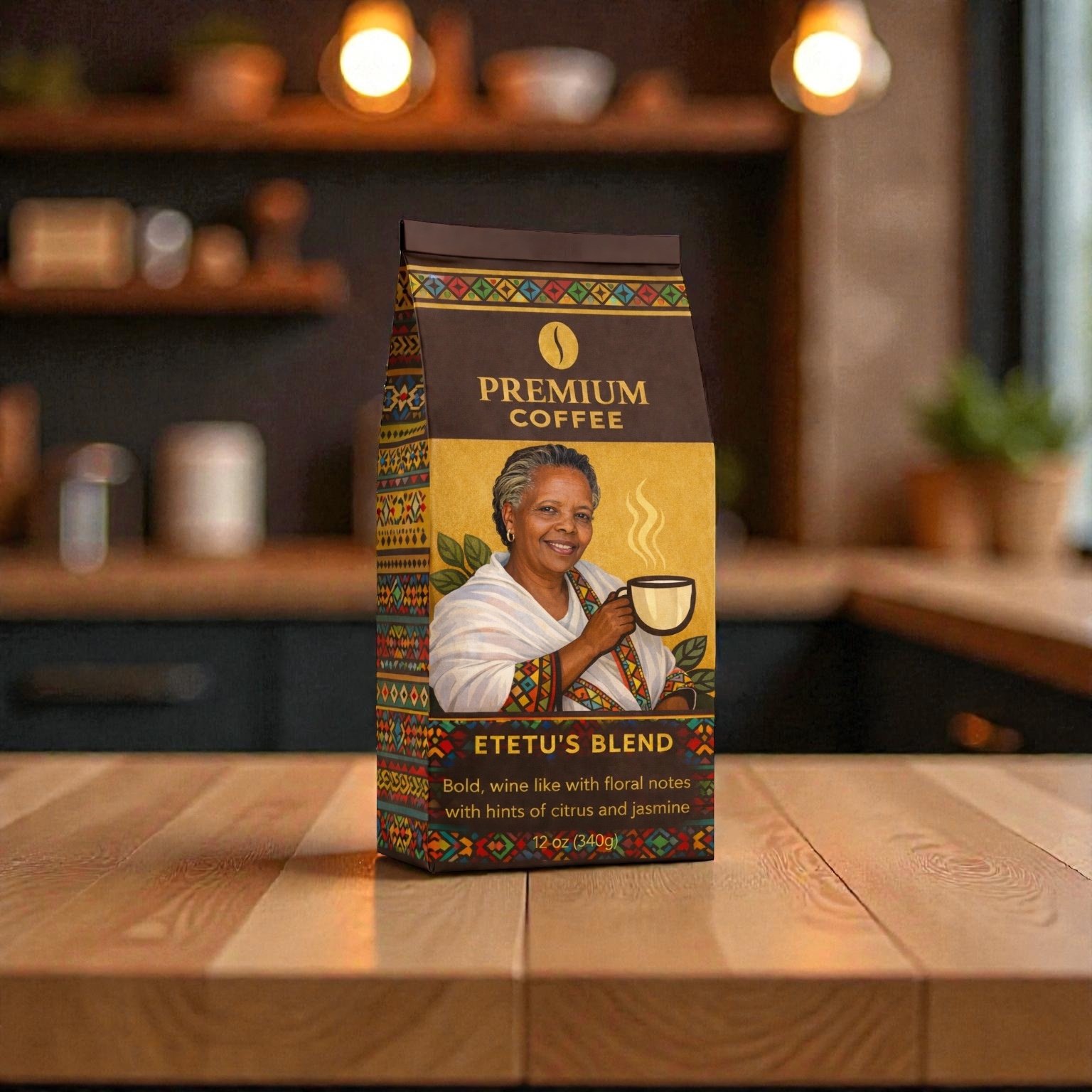 Premium Ethiopian coffee product