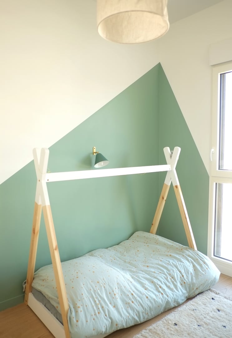 Rénovation intérieure Bateliers - Entrée avec bibliothèque sur mesure