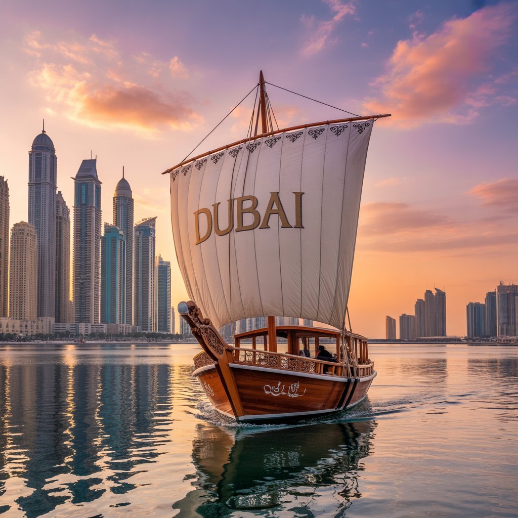 Traditional dhow cruise boat