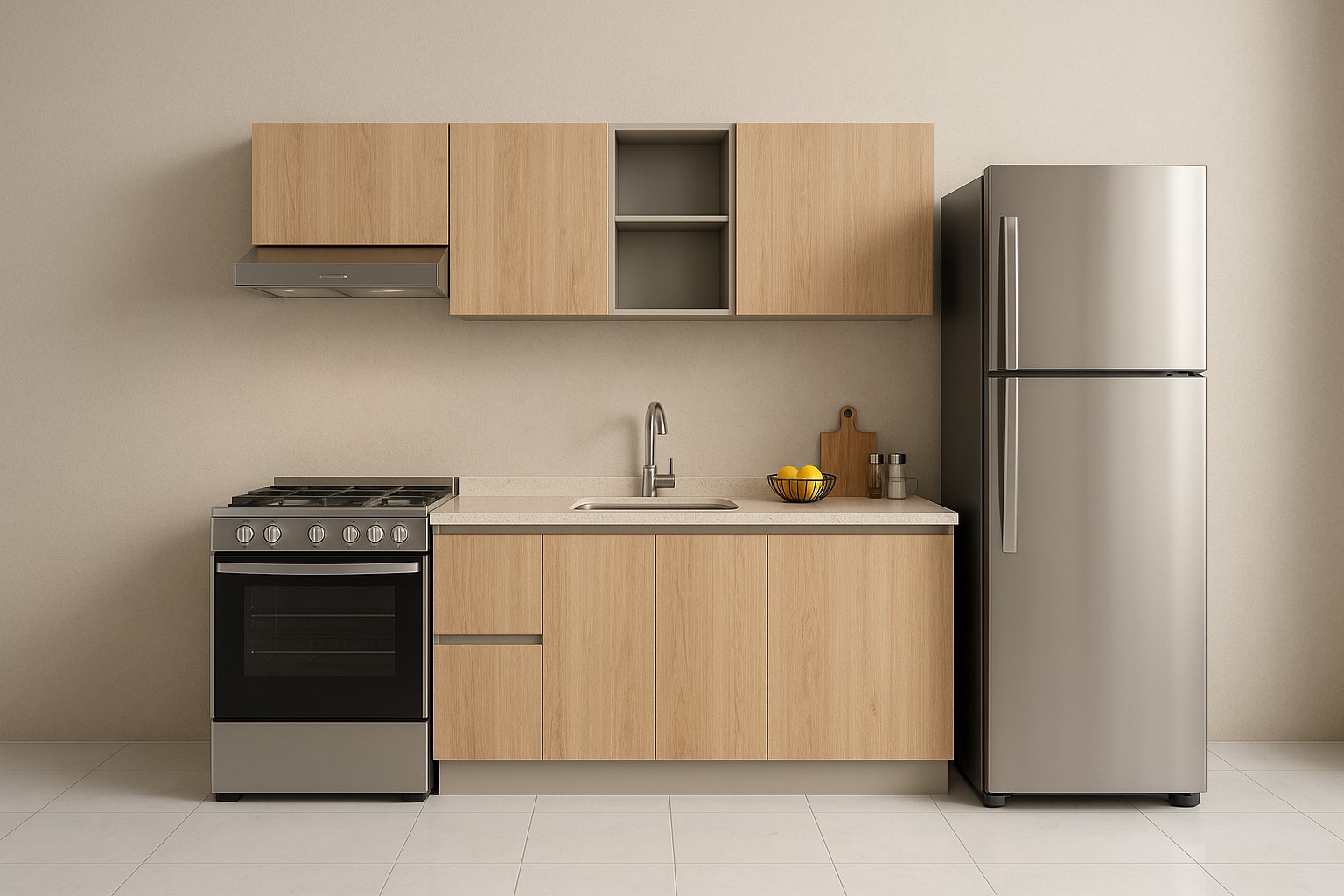 Cocina Pequeña Roble Oregon IDERA