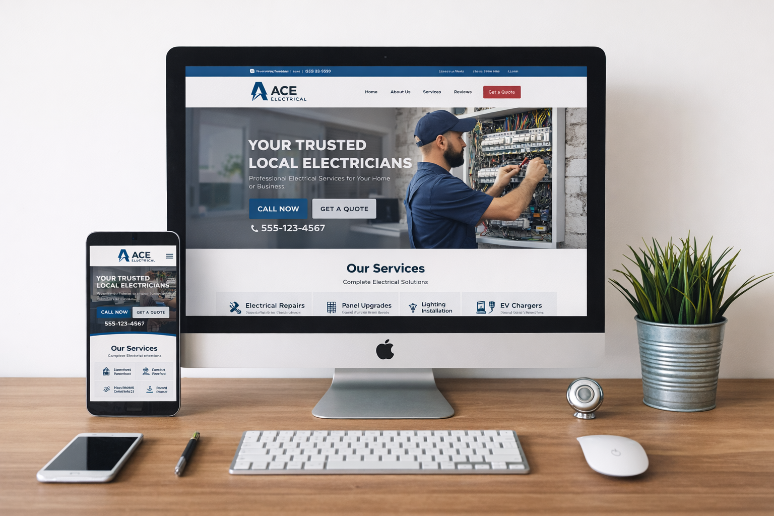 Ace Electrical Website Redesign