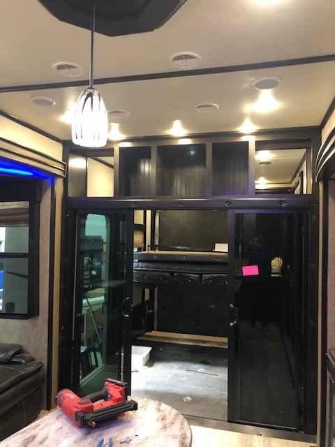 RV ceiling after restoration complete