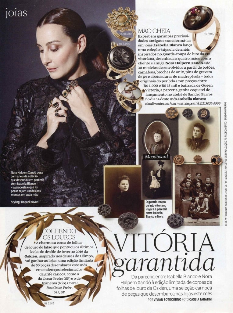 Isabella Blanco - Destaque em publicação editorial de prestígio