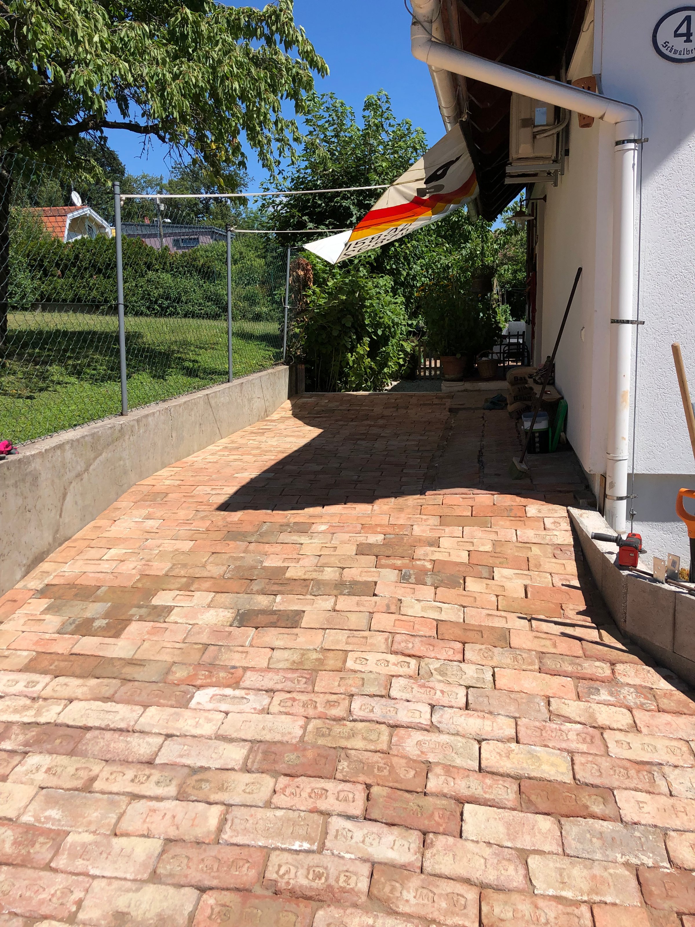 Antique Brick Driveway Detail 1