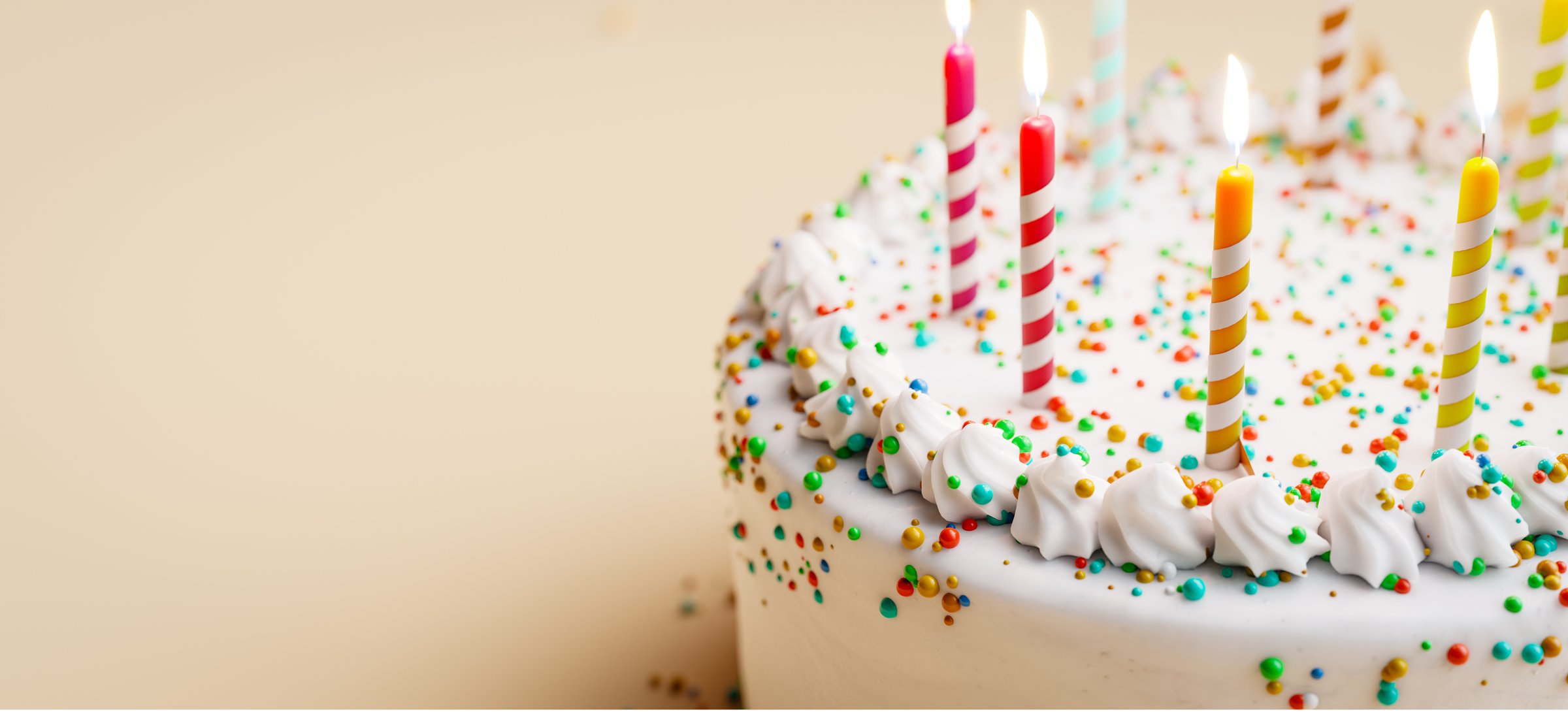 birthday cake celebration concepts backgrounds. 3d rendering