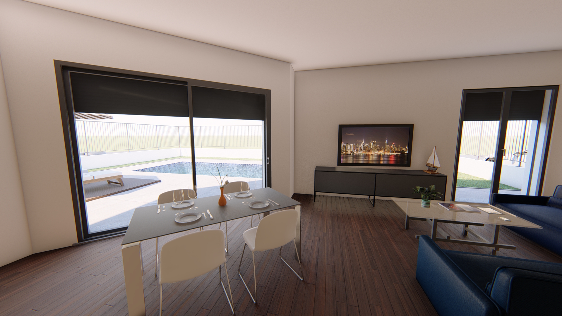 Villa con piscina - interno