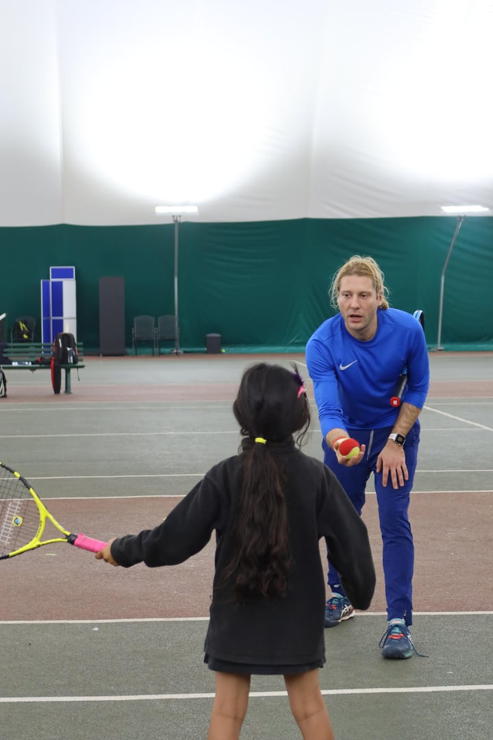 Junior tennis coaching