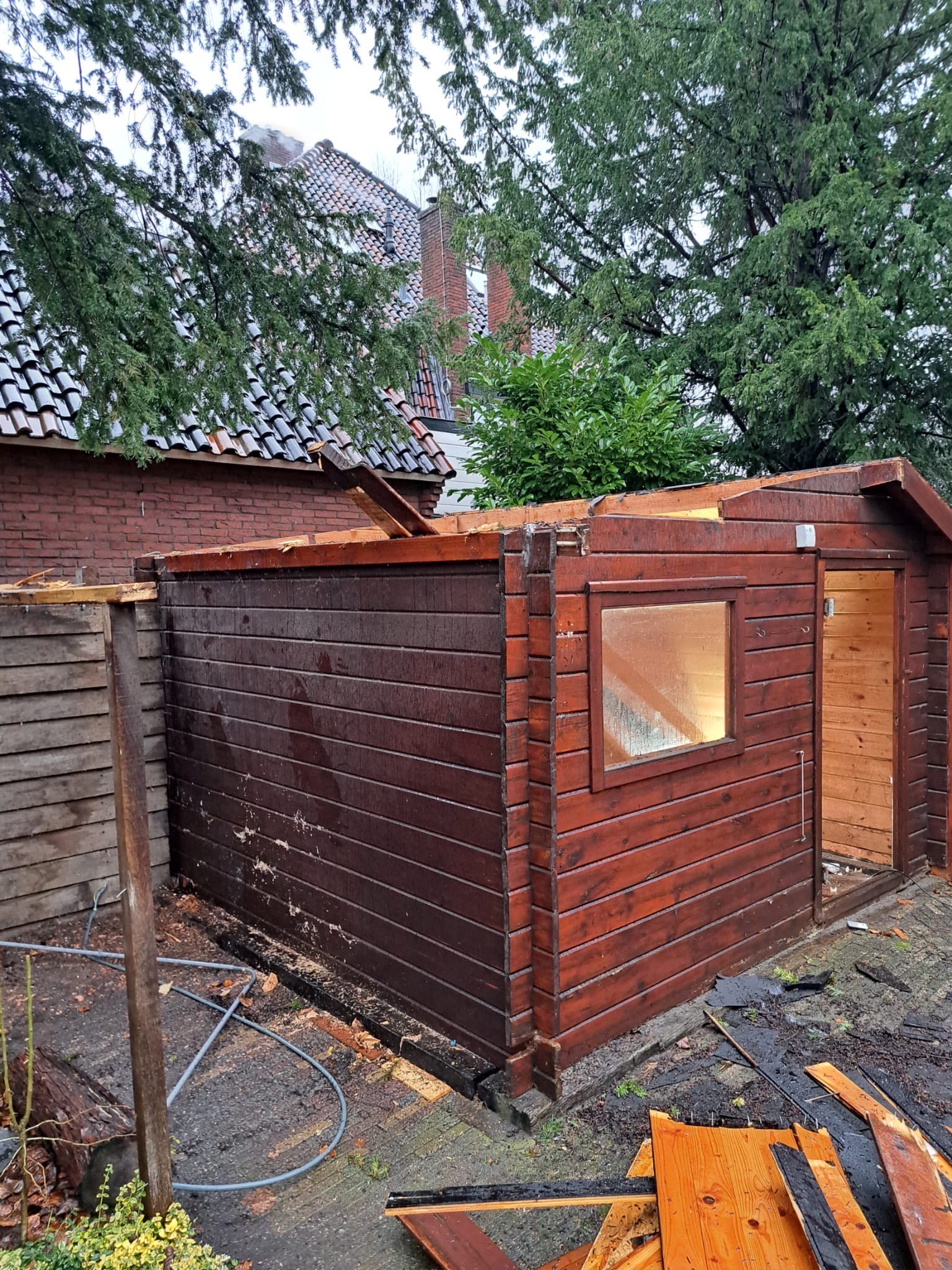 Woonkamer voor renovatie