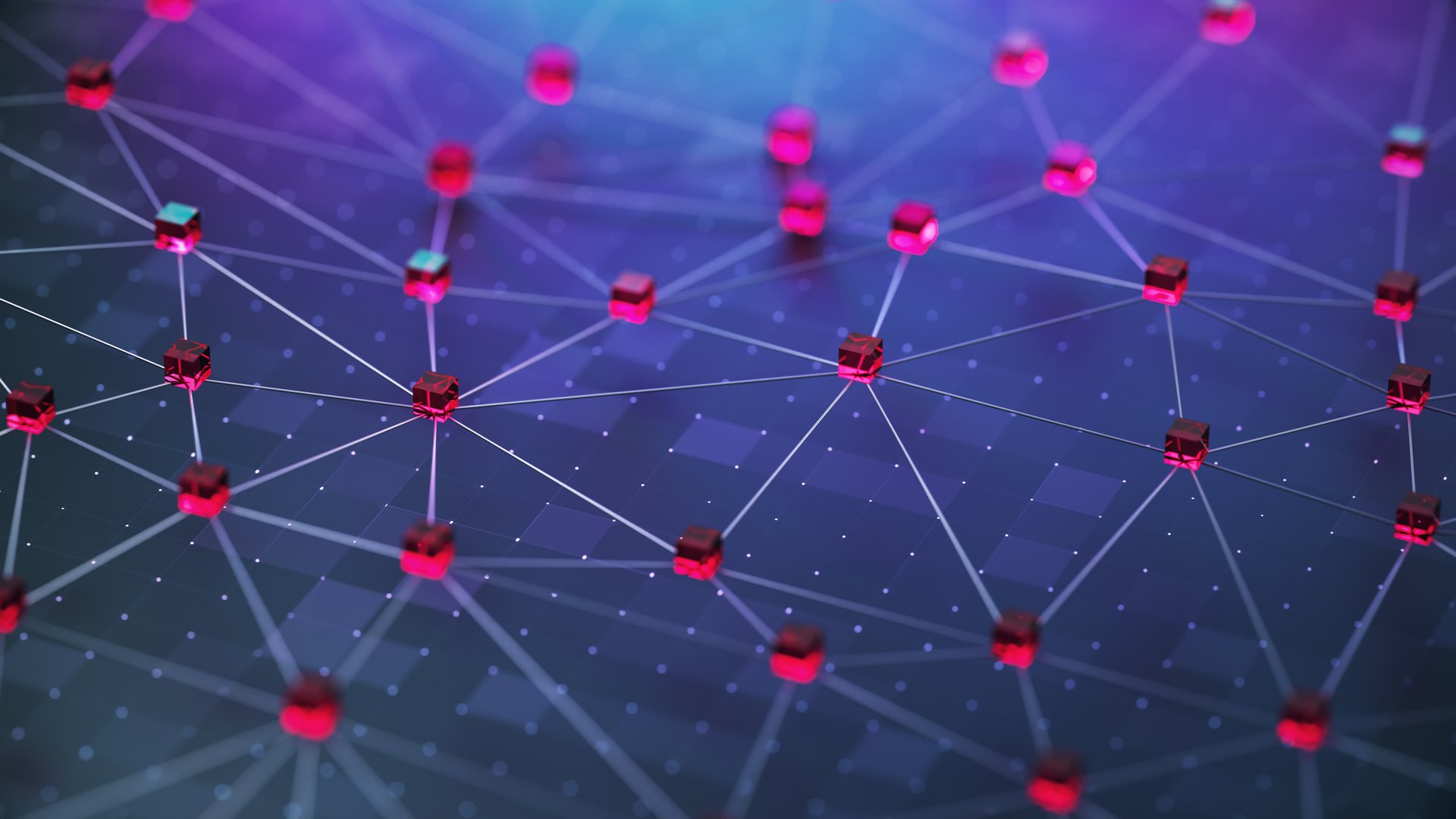 Blue futuristic digital technology background. Abstract connections technology and digital network.