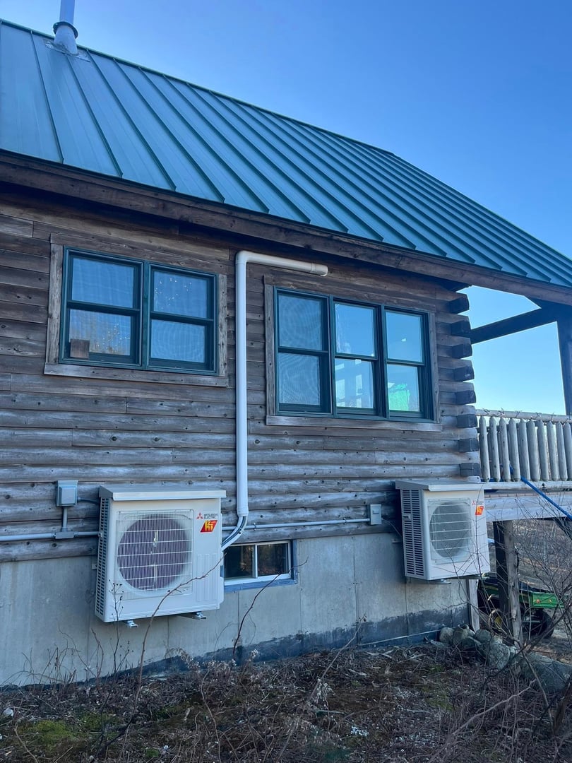 Outdoor heat pump unit installation