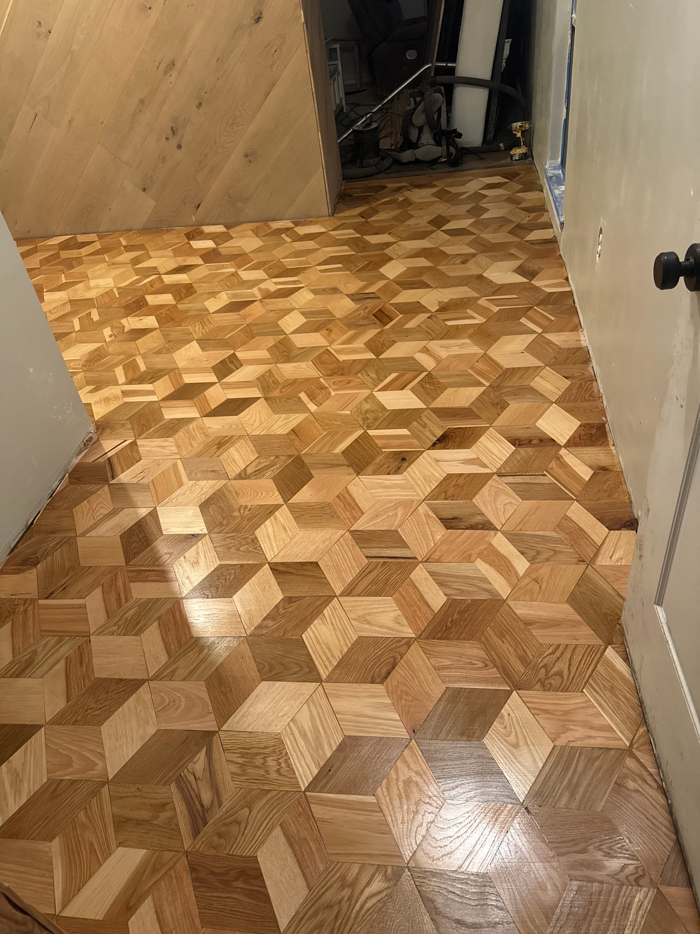 Hardwood refinishing