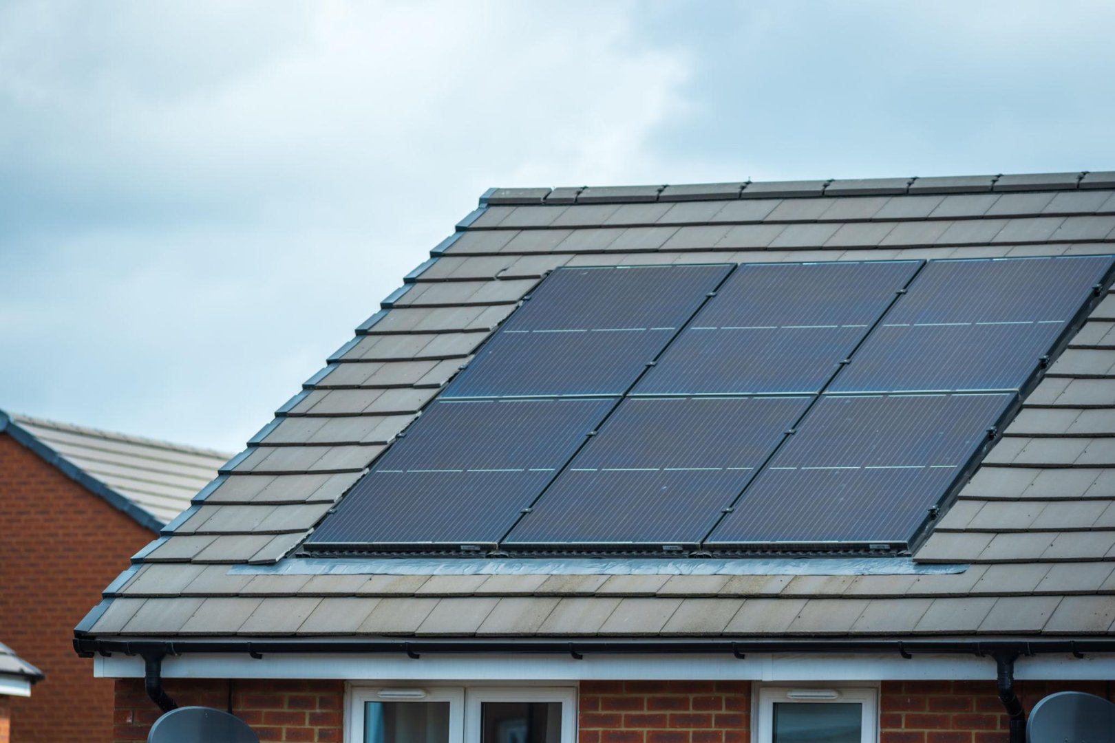 Solar panels installed on Northern Ireland home roof