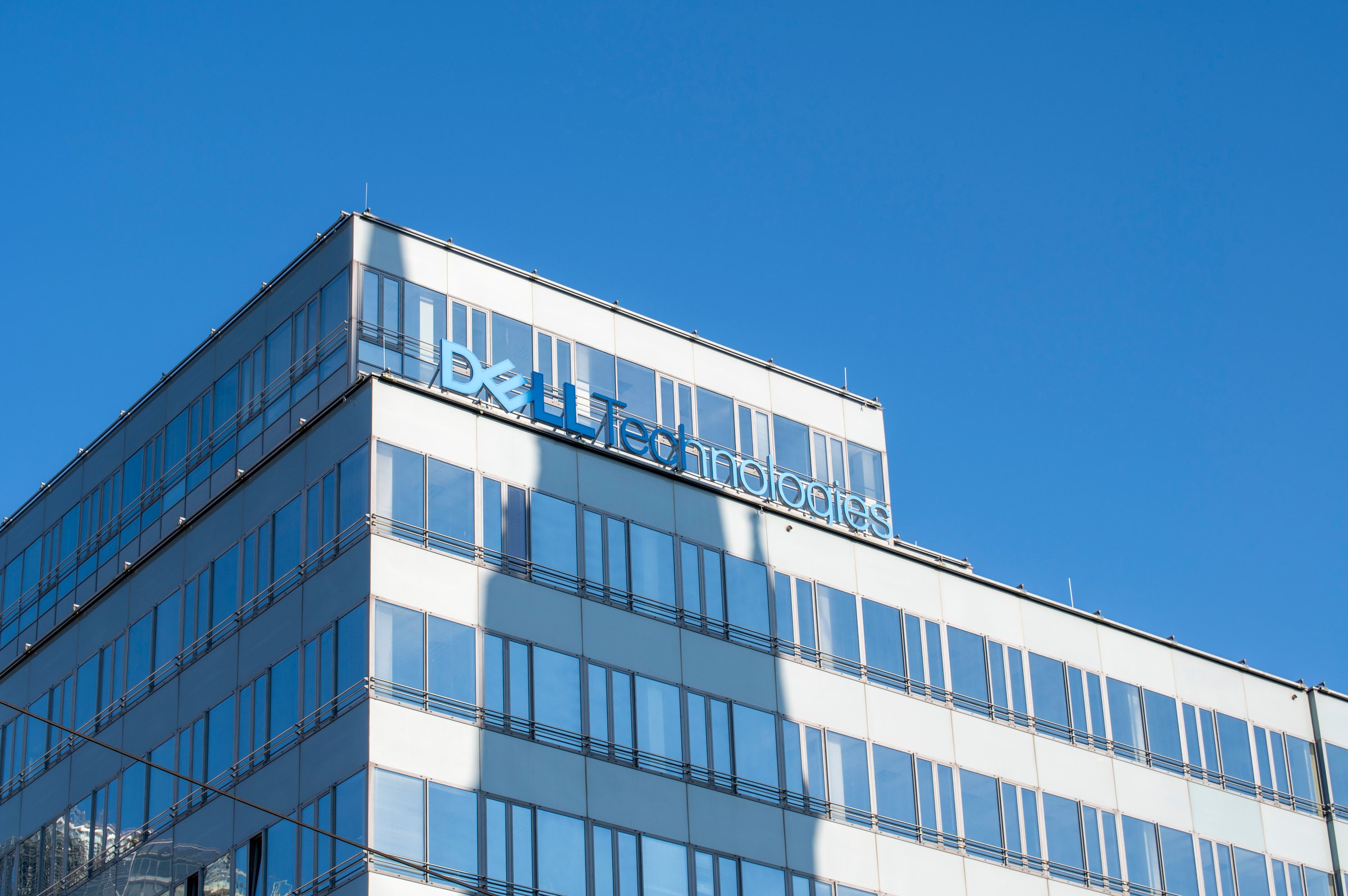 Dell computer technology company logo brand white background