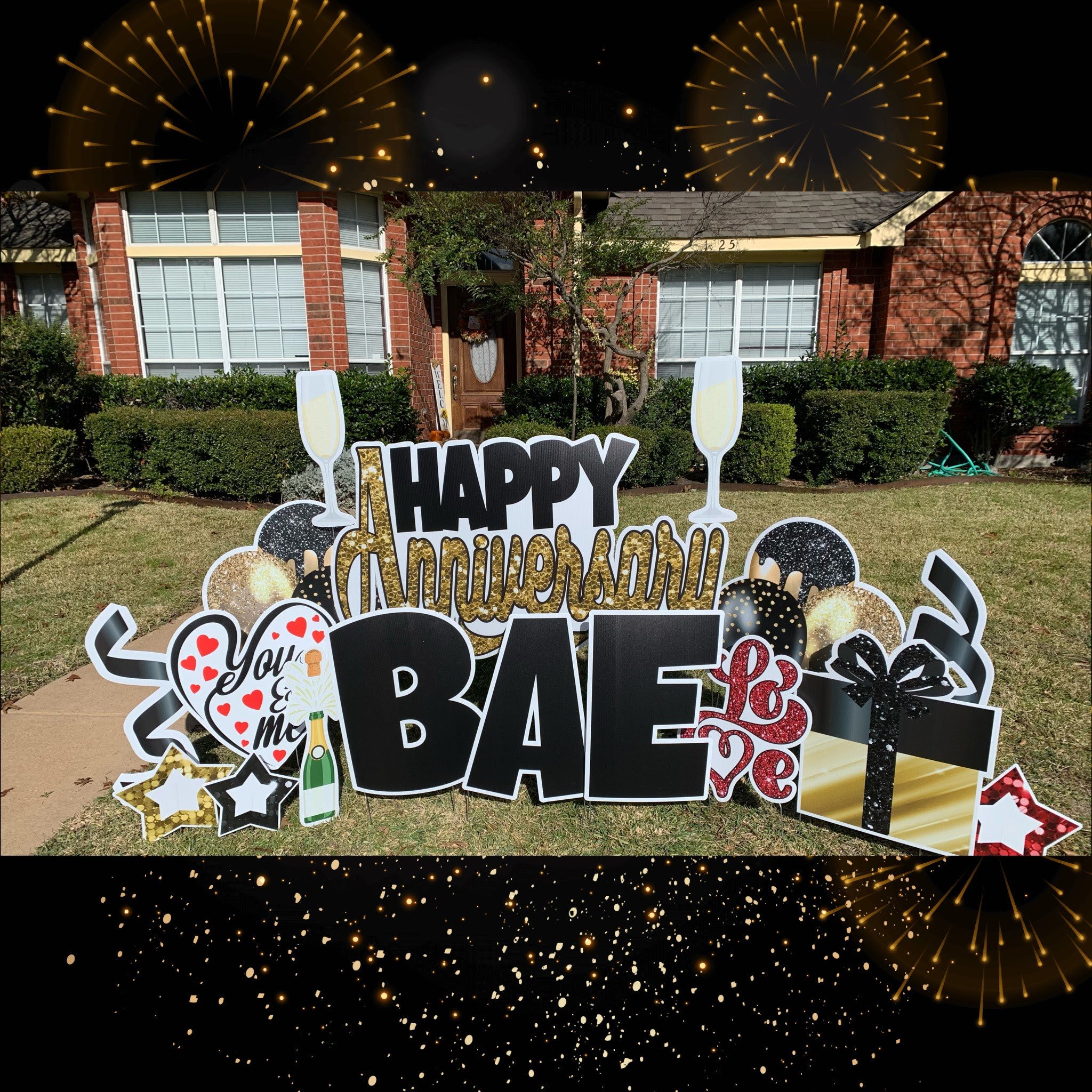 Dazzled Dreams & Yards themed decoration