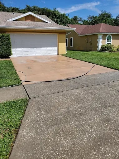 Paver cleaning results