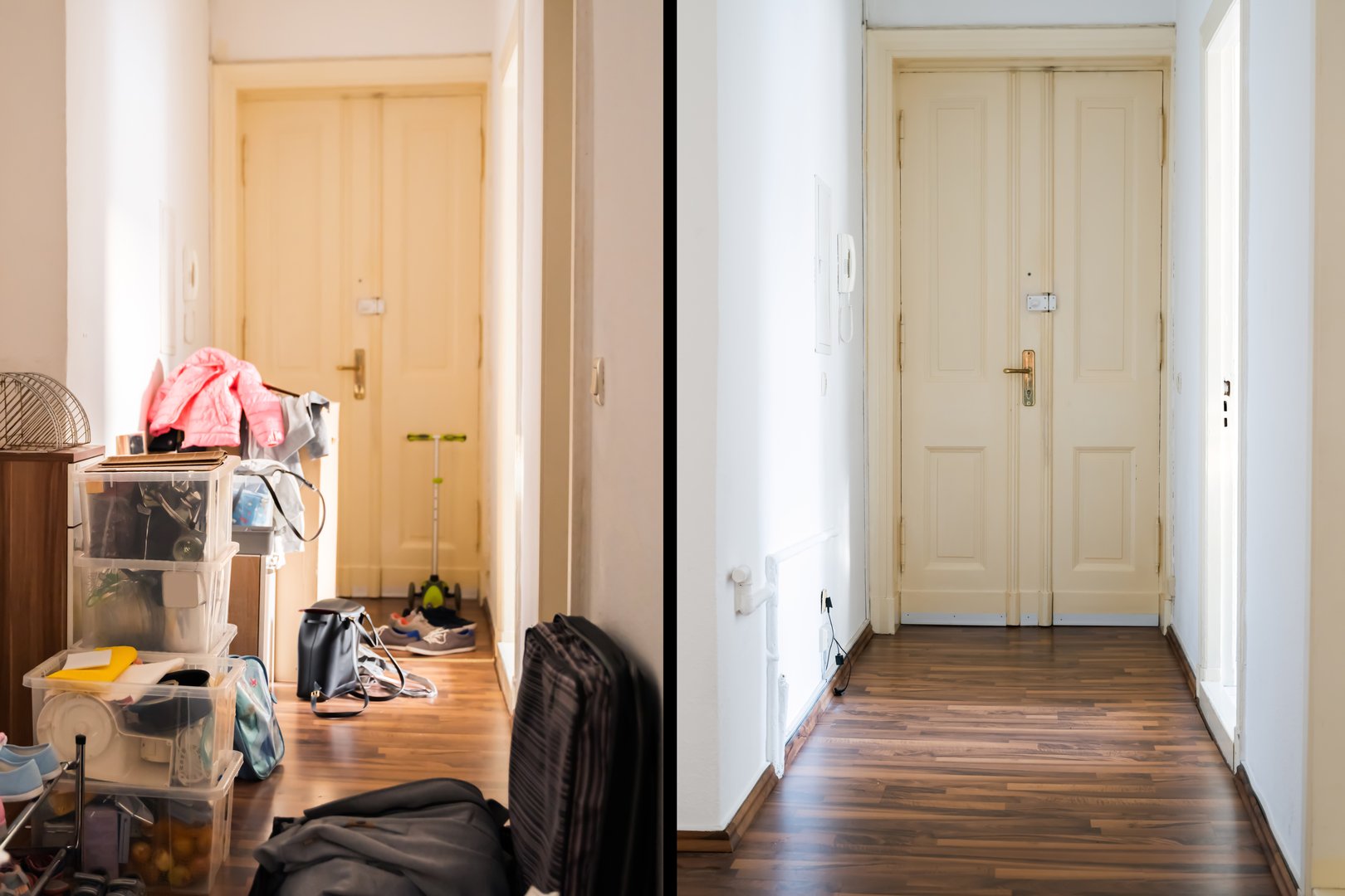 House Mess And Junk Declutter Before And After