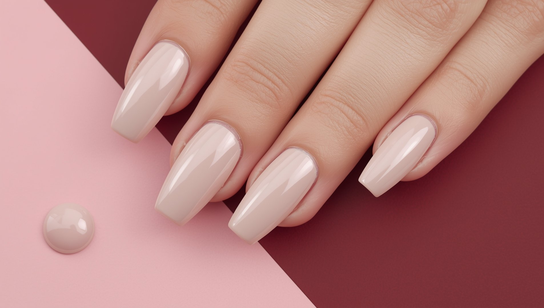 Gelnegler close-up - friske velstelte negler