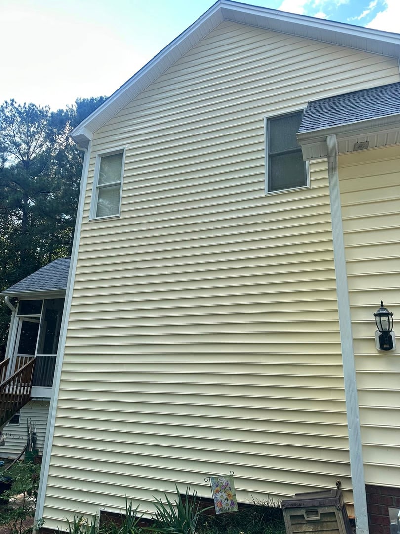 After siding cleaning