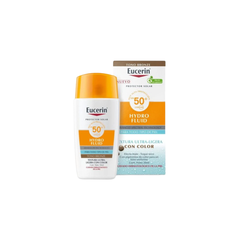EUCERIN HYDRO FLUID TONO OSCURO FACIAL ULTR LIGER SPF50 50ML