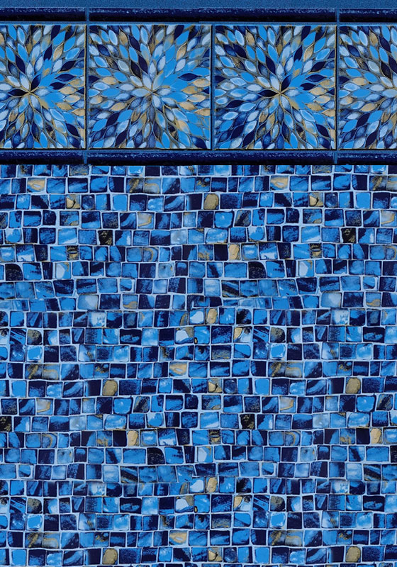 Sapphire Burst vinyl liner pattern