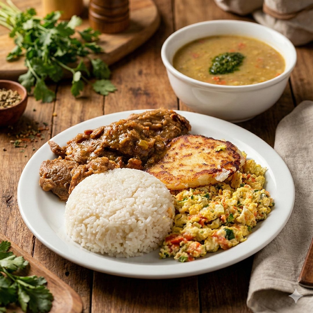 Desayuno tradicional colombiano de MAS+57