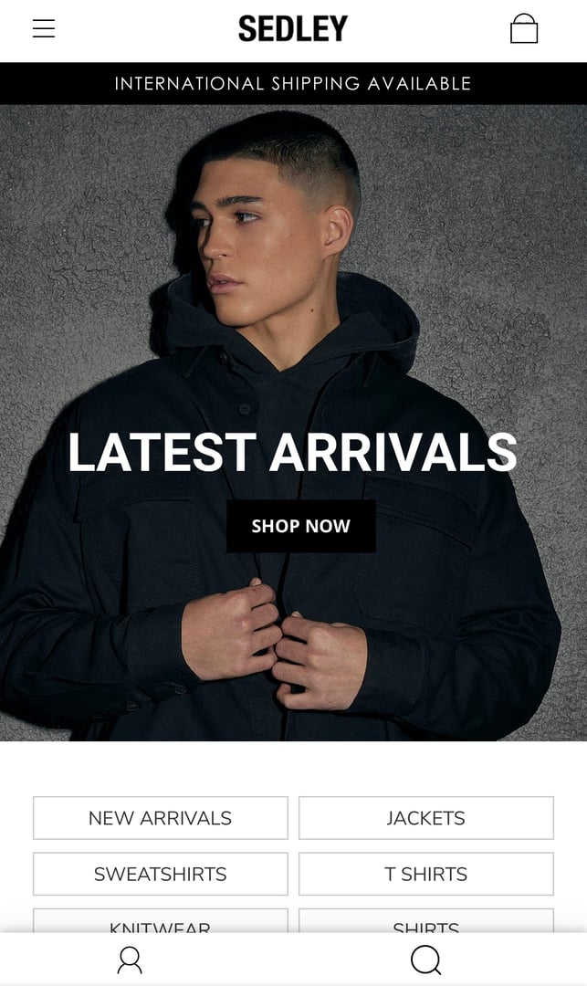 Male fashion model on Sedley campaign, proof of paid modelling work and industry access.