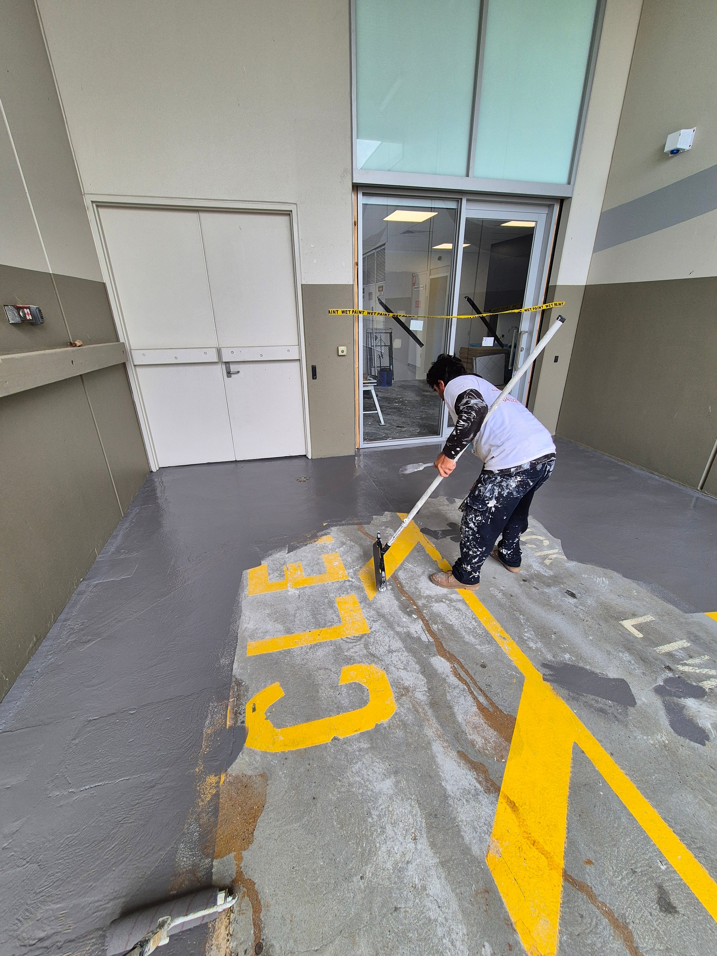 Quality Painting Group retail store makeover project - November 2024 showing completed commercial painting transformation