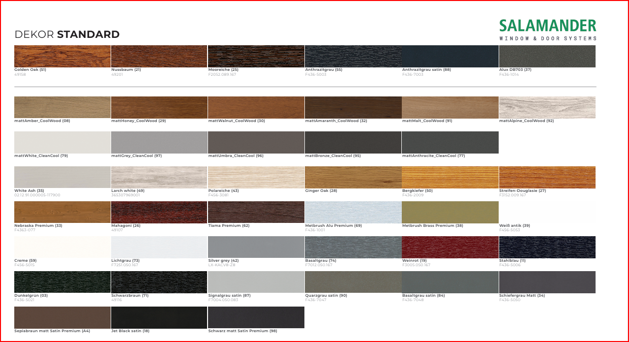 Complete RAL Kleurenwaaier - Alle beschikbare kleuren voor kozijnen, ramen en deuren