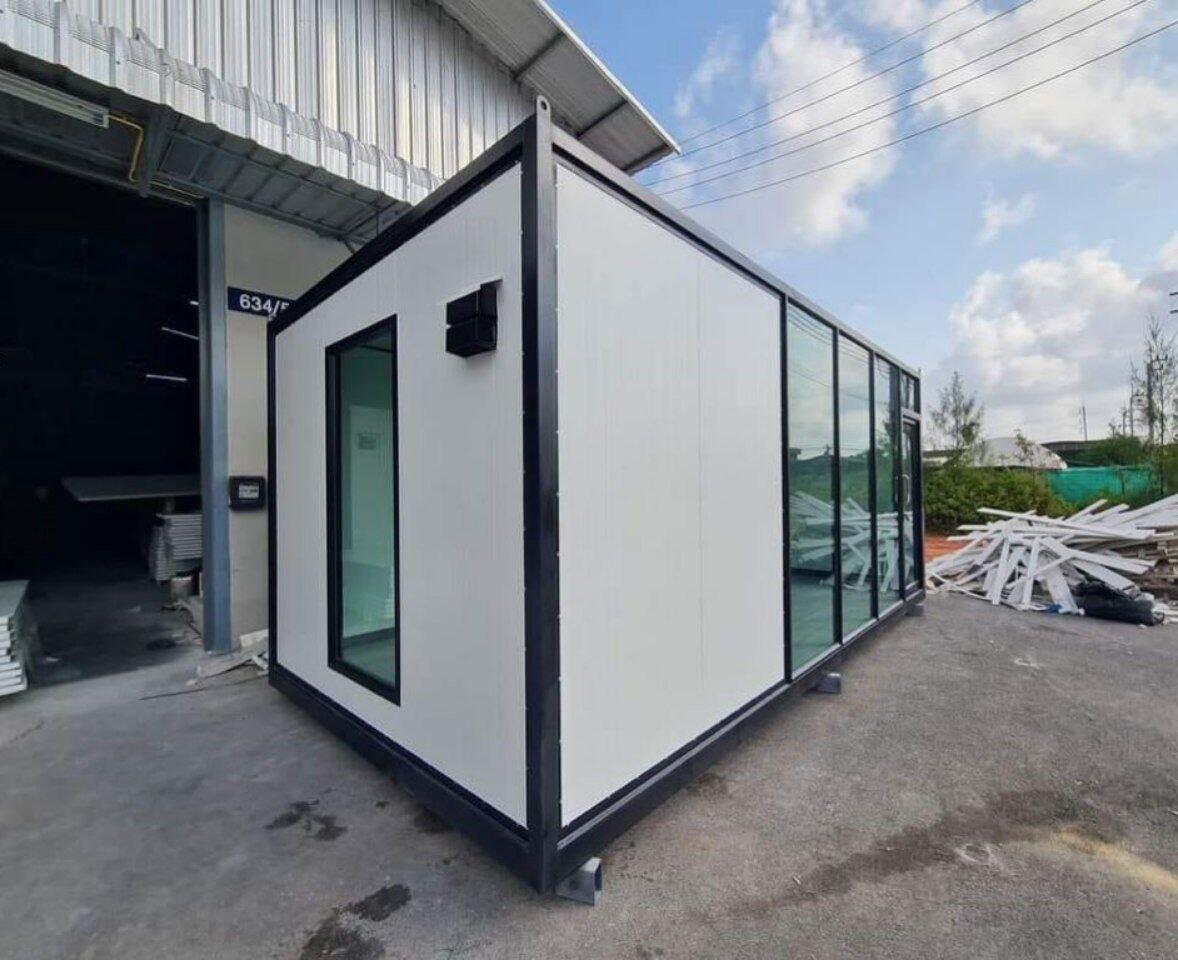 20ft flat pack office container interior