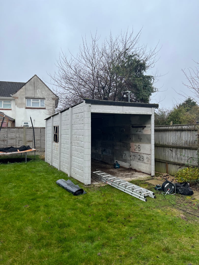 Garage demolition project