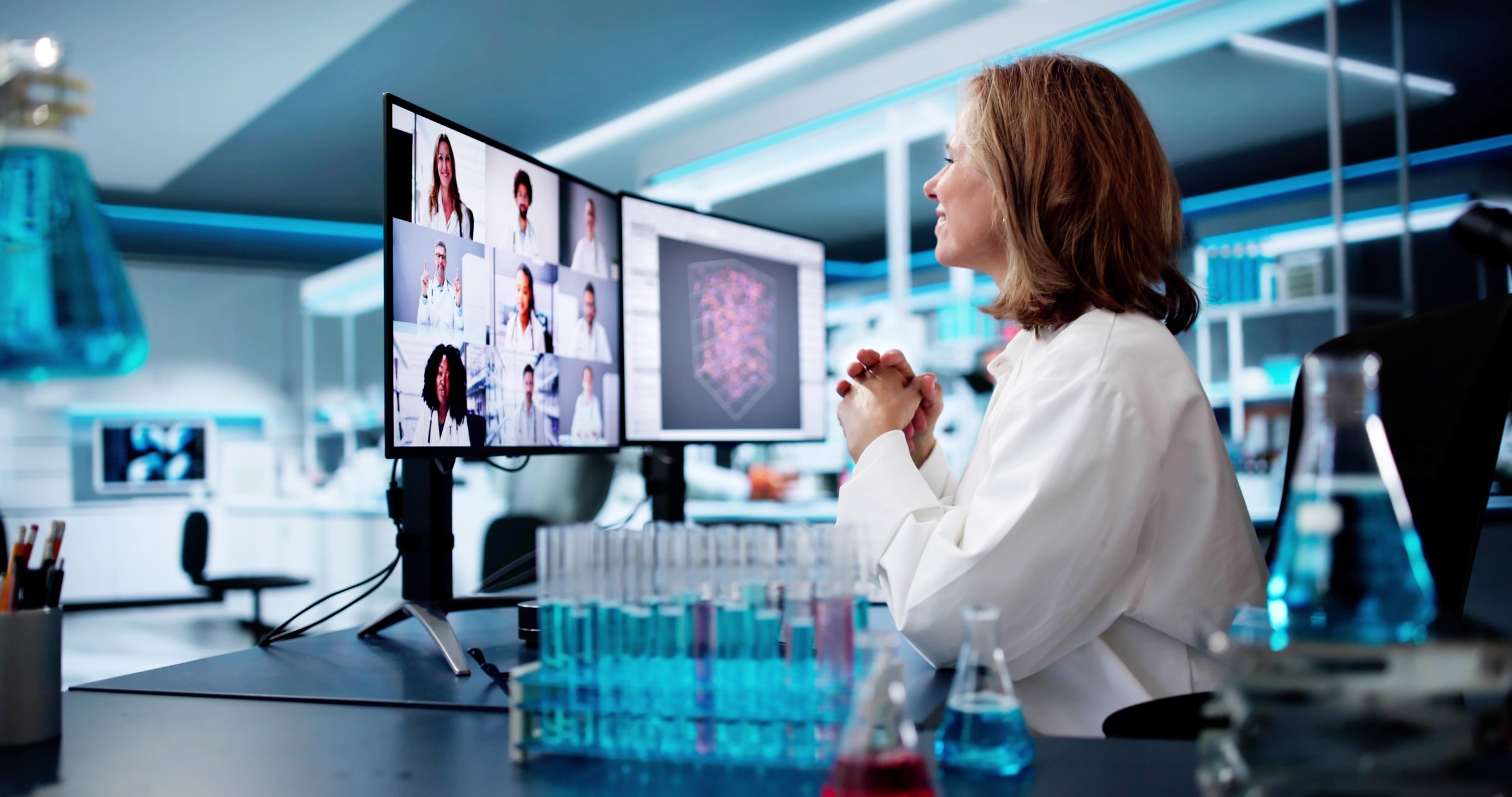 Doctor Team Meeting Video Conference Webinar Call