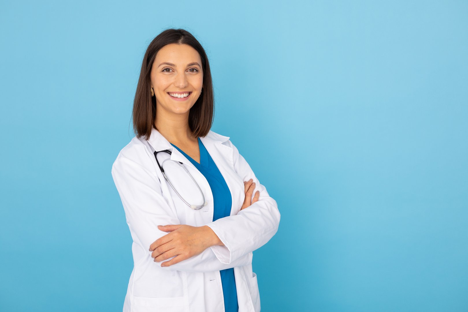 Dedicated doctor showcasing her medical expertise