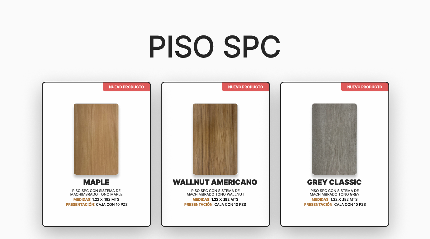 Piso SPC - Pisos de núcleo rígido