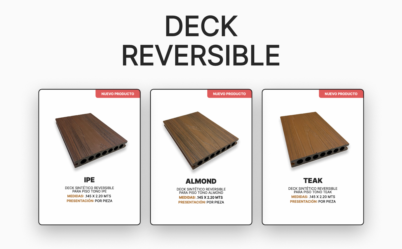 DECK REVERSIBLE - Decking de doble cara