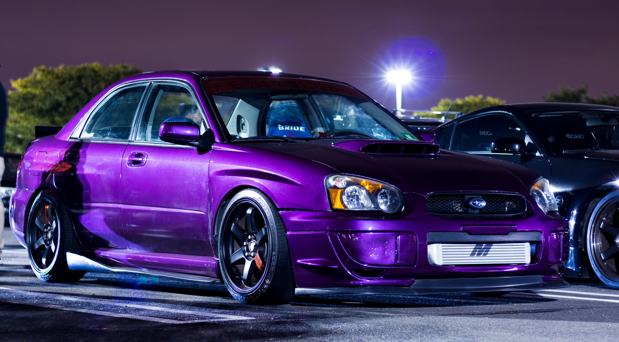 Modified Subaru WRX car meet