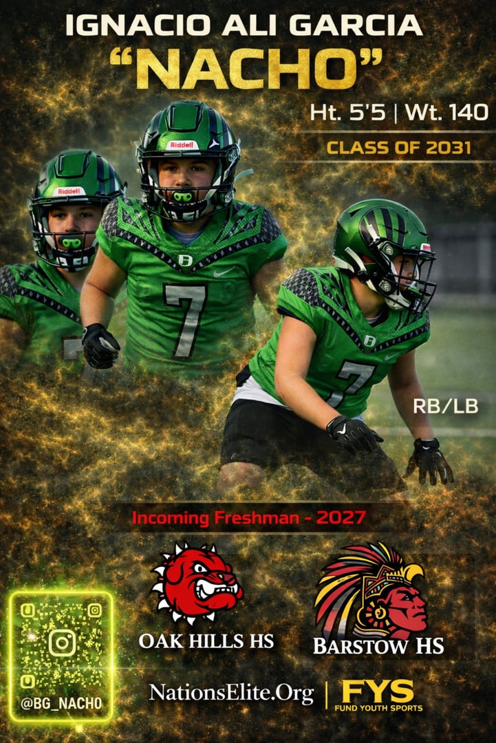 Athlete showcasing athletic potential