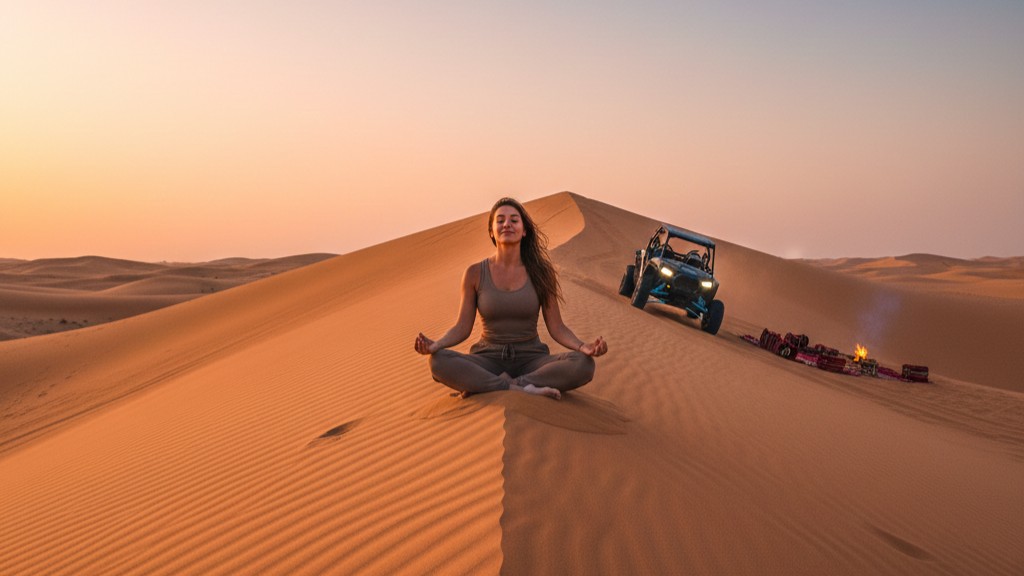 Desert detox wellness off-roading in Dubai's dunes