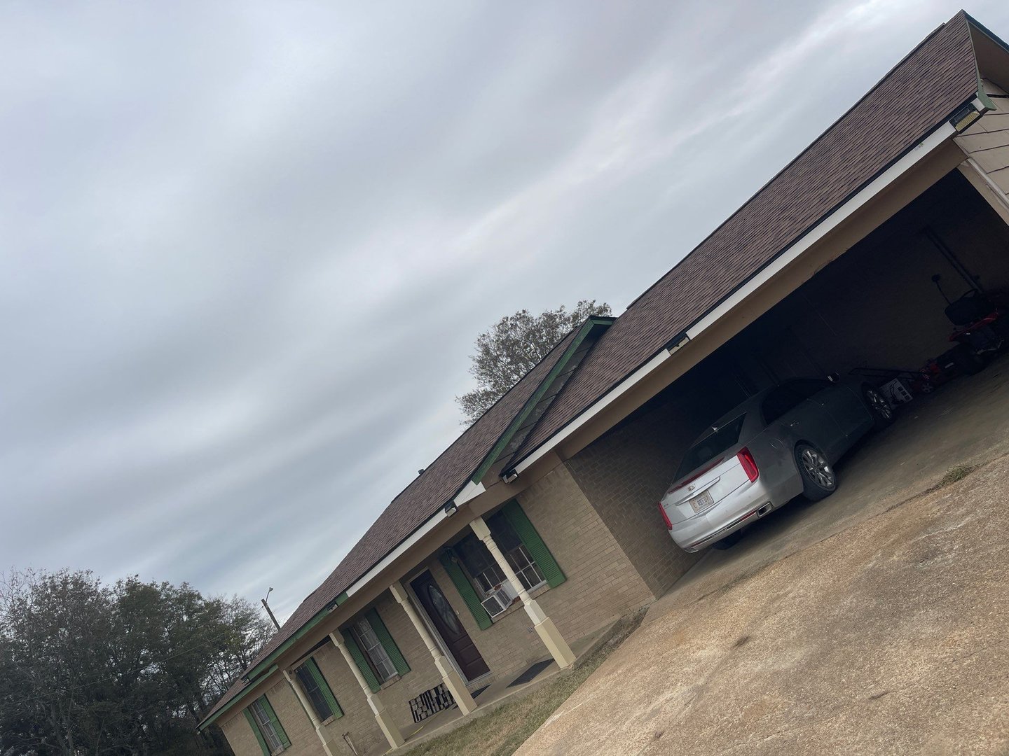 Completed roofing project