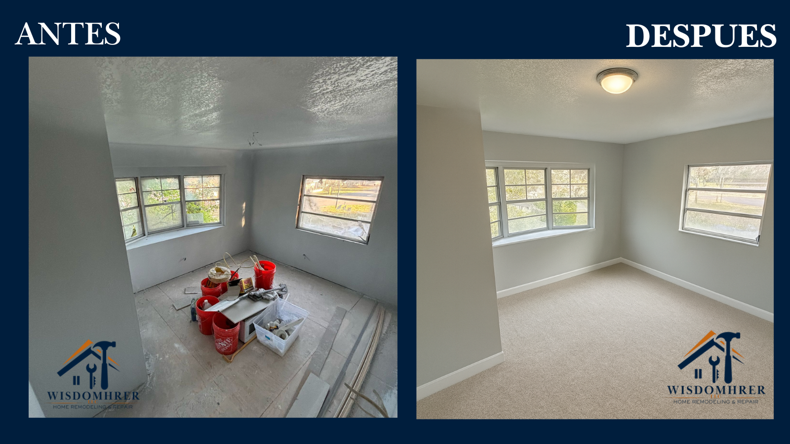 Renovación con pintura moderna