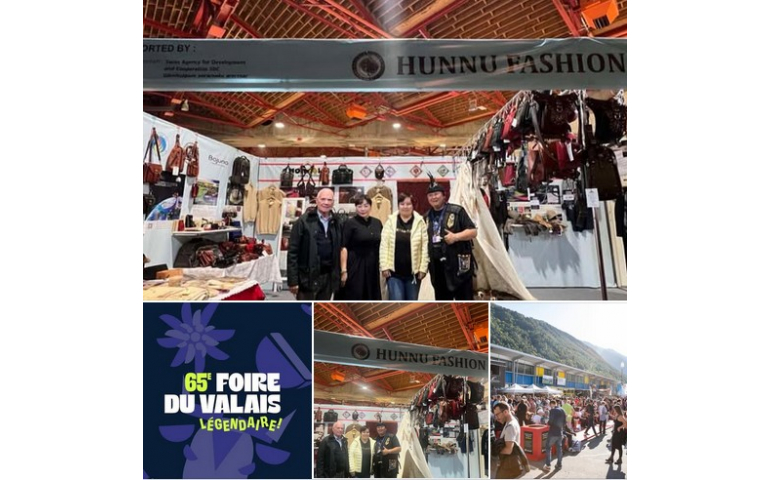 Ambassador D.Gerelmaa visiting Mongolian exhibitors at Valais Fair