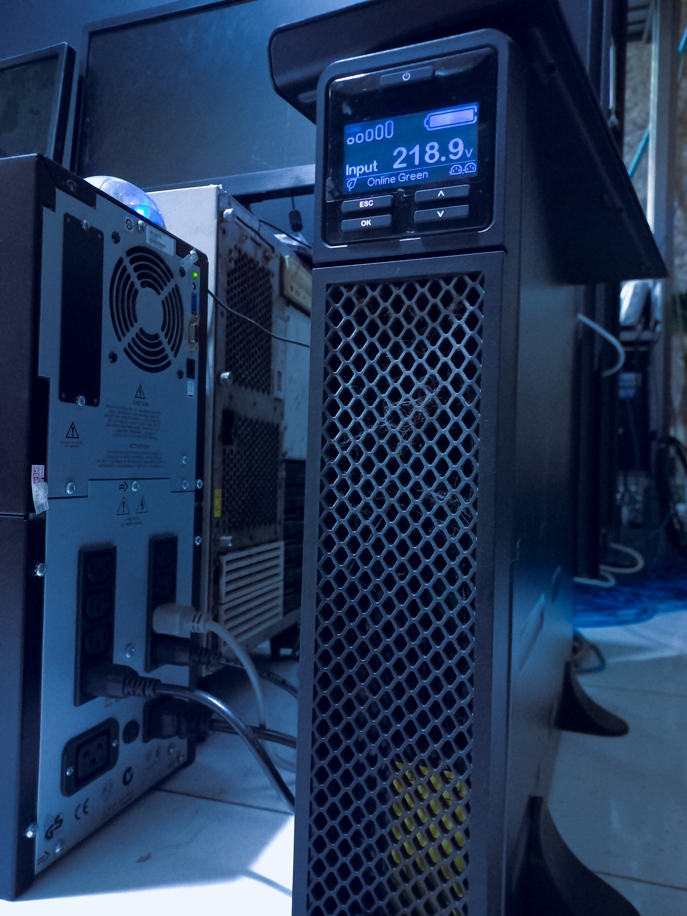Uninterruptible power supply or UPS
on the server room