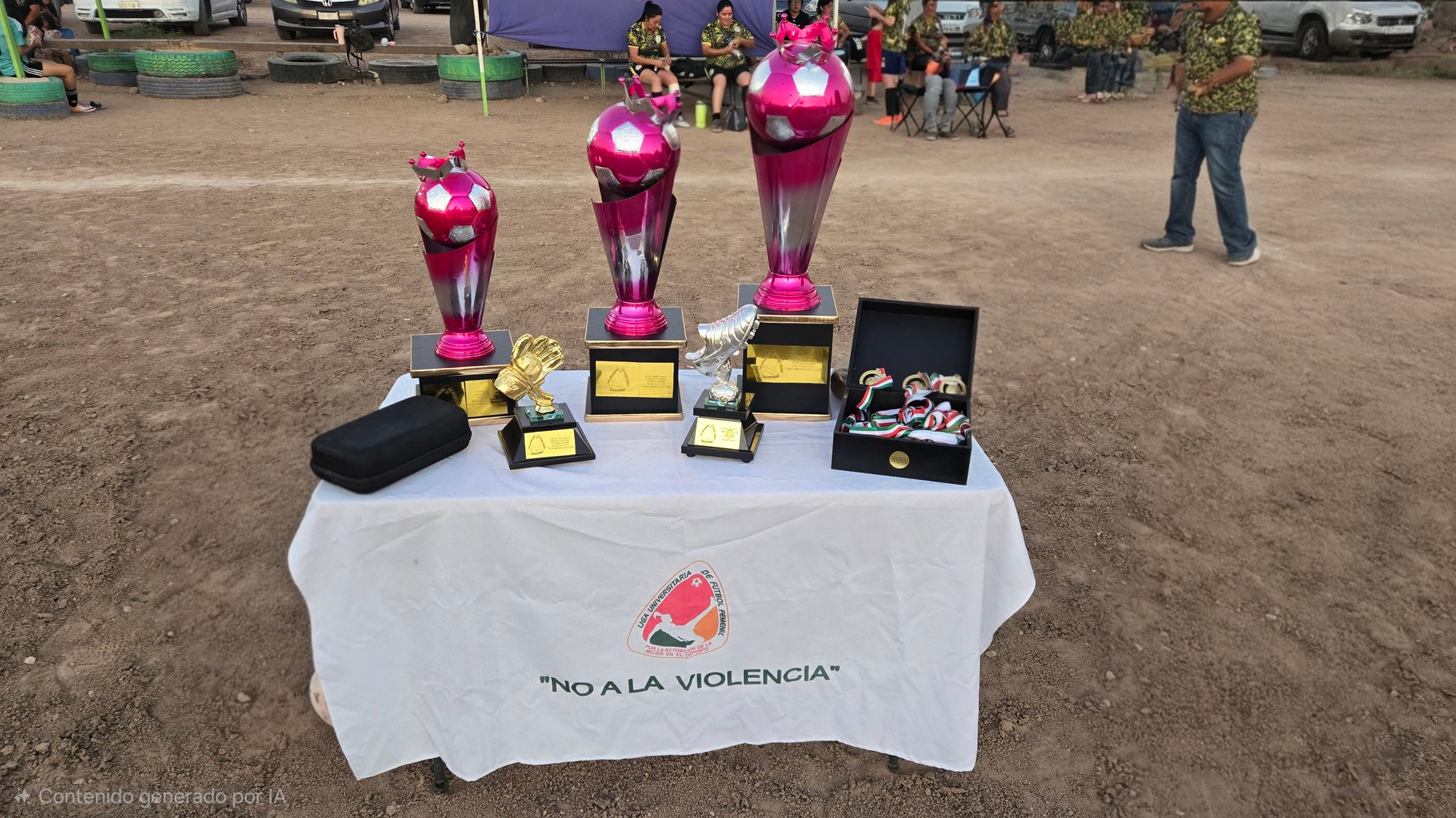 Evento de premiación Liga Universitaria - celebración equipos ganadoras