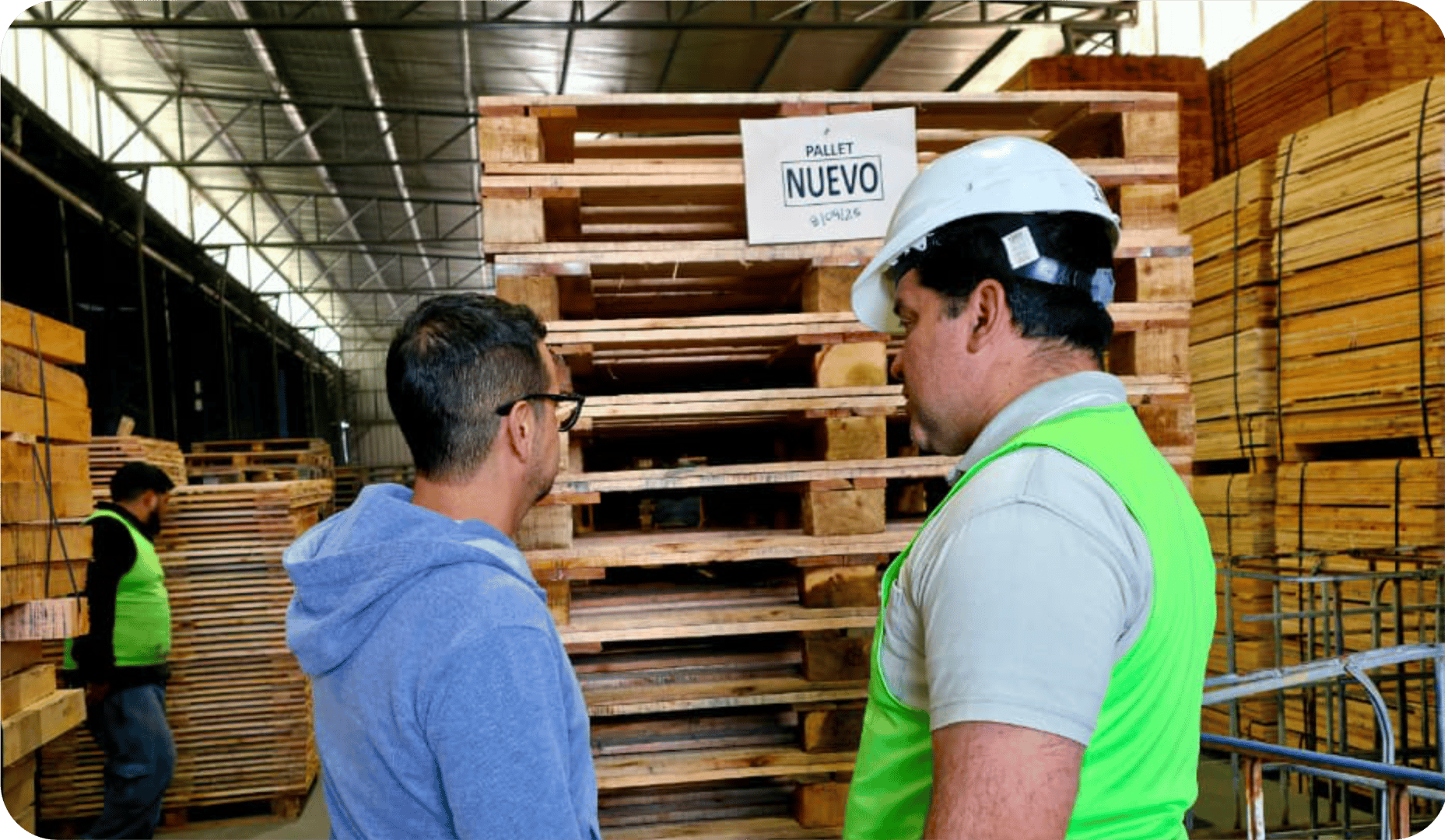 Proceso de recuperación de pallets