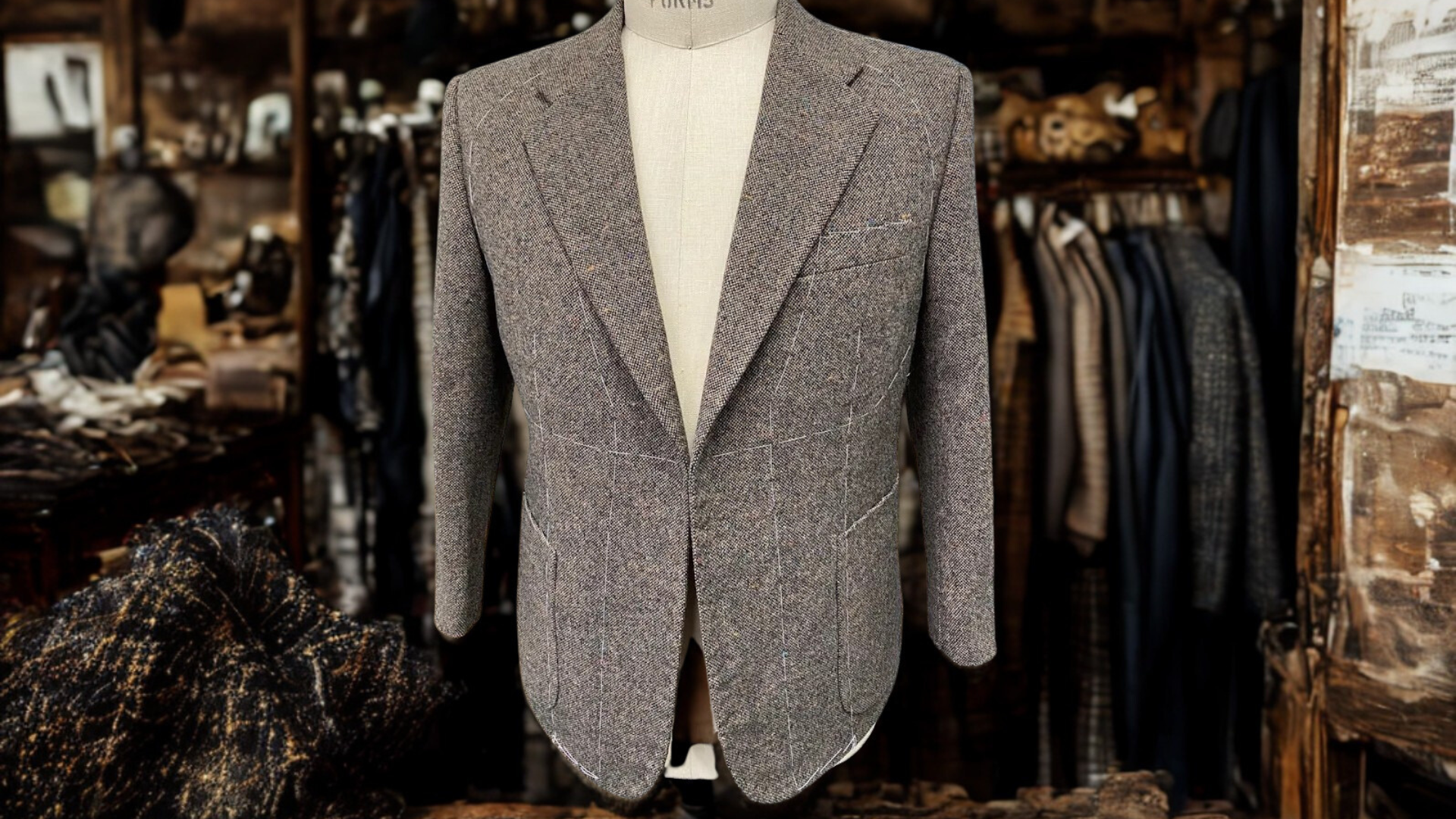 Professional suit jacket showcasing master tailoring craftsmanship