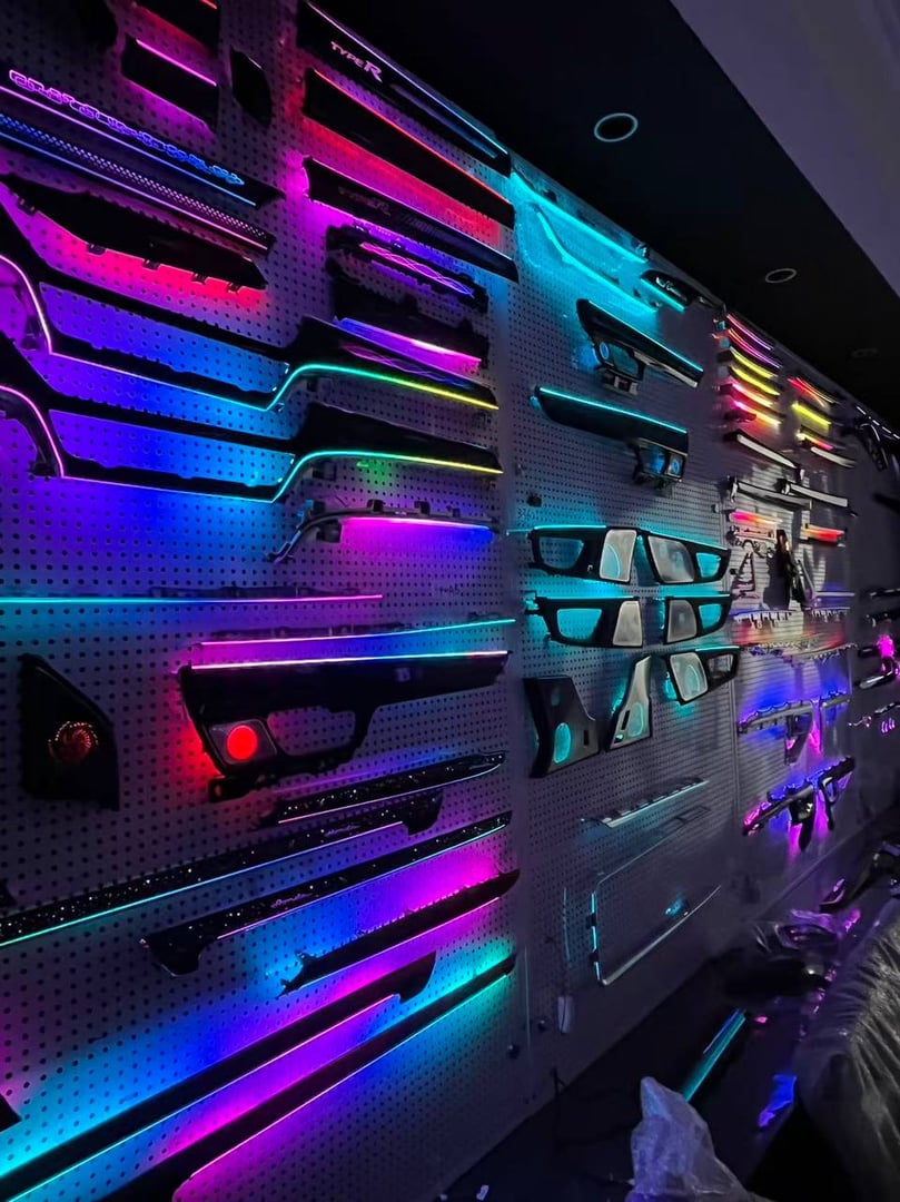 LED emblem installation